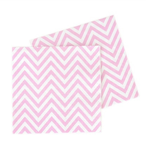 Chevron Light Pink Napkins